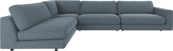 Hjørnesofa Rowico Duncan modulsofa mellemblå stof H78 Ã B345 Ã D216 cm